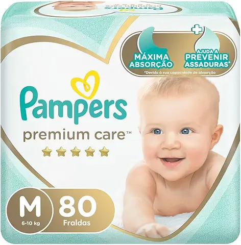 Como Economizar na Compra de Fraldas Sem Abrir Mão da Qualidade Fralda Pampers Premium Care M - 80 fraldas