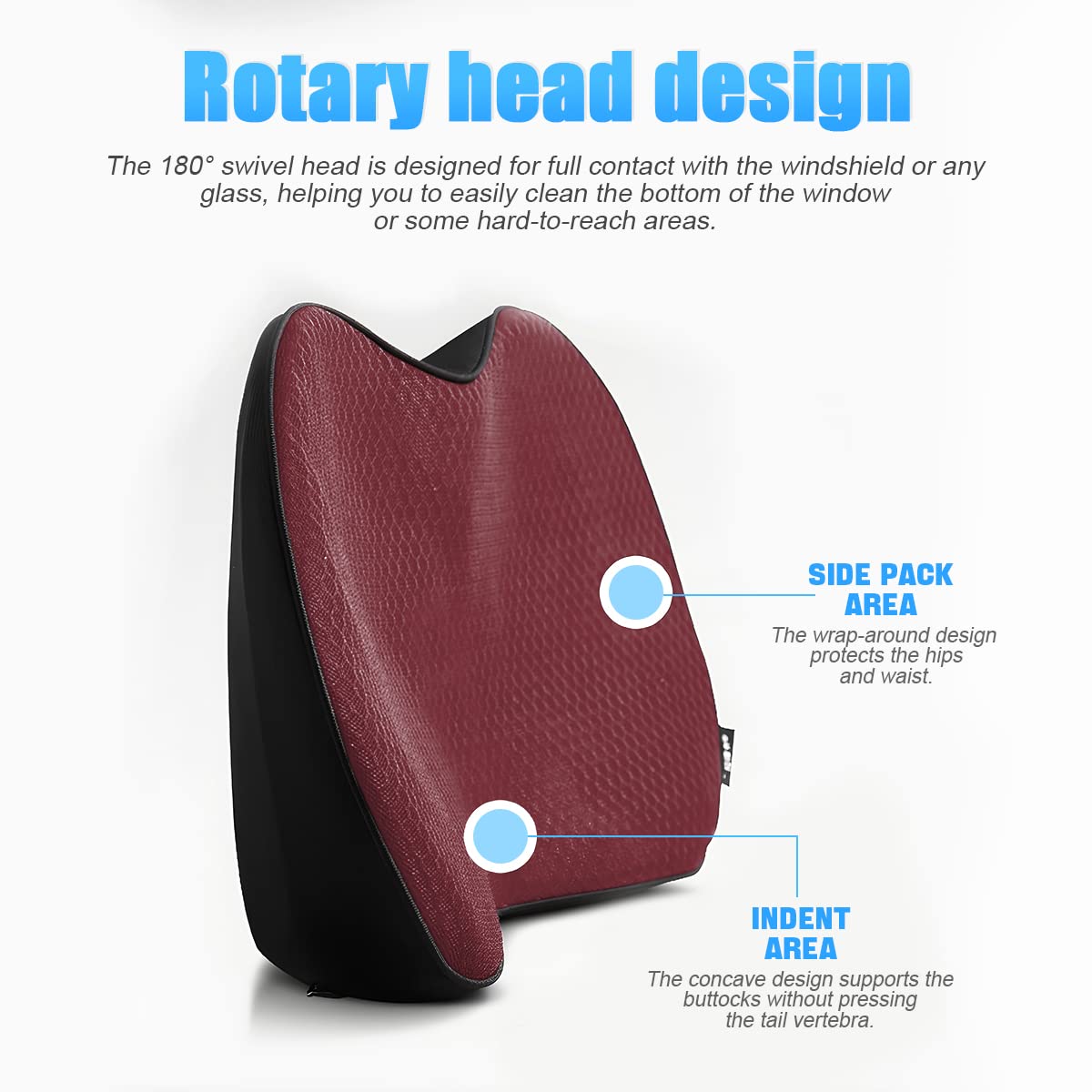 Cuscino Auto Memory Foam Universale - Supporto Lombare E Sedile Cuneo, Traspirante E Lavabile - Foto 8