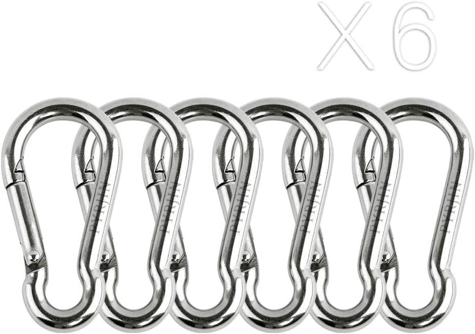 Stainless Steel Spring Snap, Small Carabiner Clips Mini