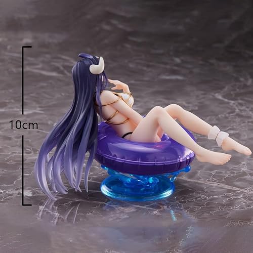 Miniatura 2 de LUNK Albedo Figura de 3.9 pulgadas Albedo traje de baño sentado posición sentada figura de acción de PVC estatua de anime decoración de escritorio