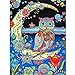 Adulti Puzzle di Legno Puzzle, Gufo sulla luna, 2000 Pezzi for i Bambini Famiglia, Puzzle Game Decorazione Parete 70X100cm（27.55 * 39.37inch）