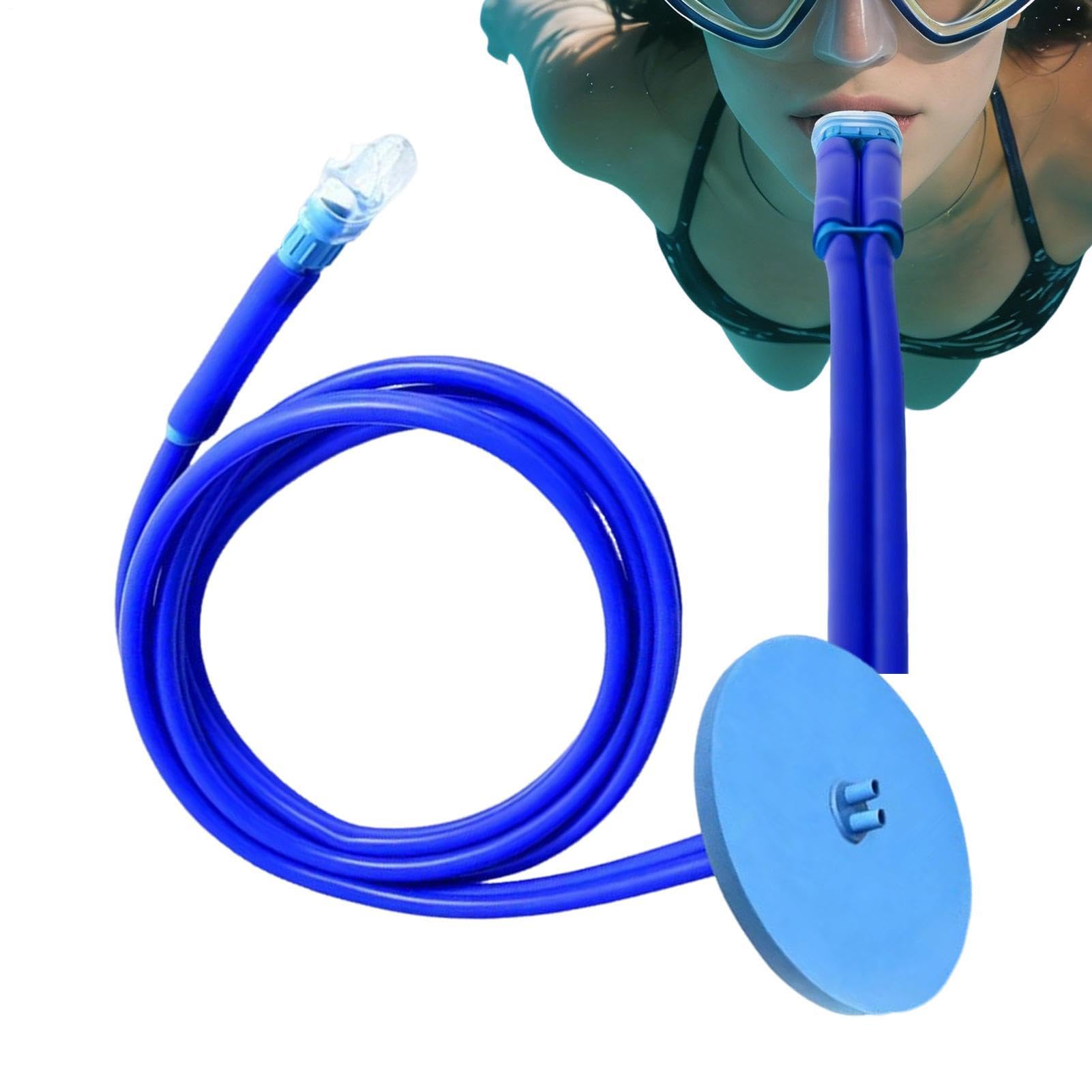 Schnorchel-Atemschlauch | Vollständiges Trocken-Atemschutzgerät Mit 3 M Langem Schlauch | Erweiterter Tauchschnorchel,komfortables Luftstromsystem Für Unterwasserschwimmen,Tauchen,Atemkontrolltraining
