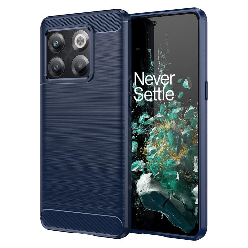 Image of Hybrid Carbon Fiber Back Case for OnePlus 10T (Blue)