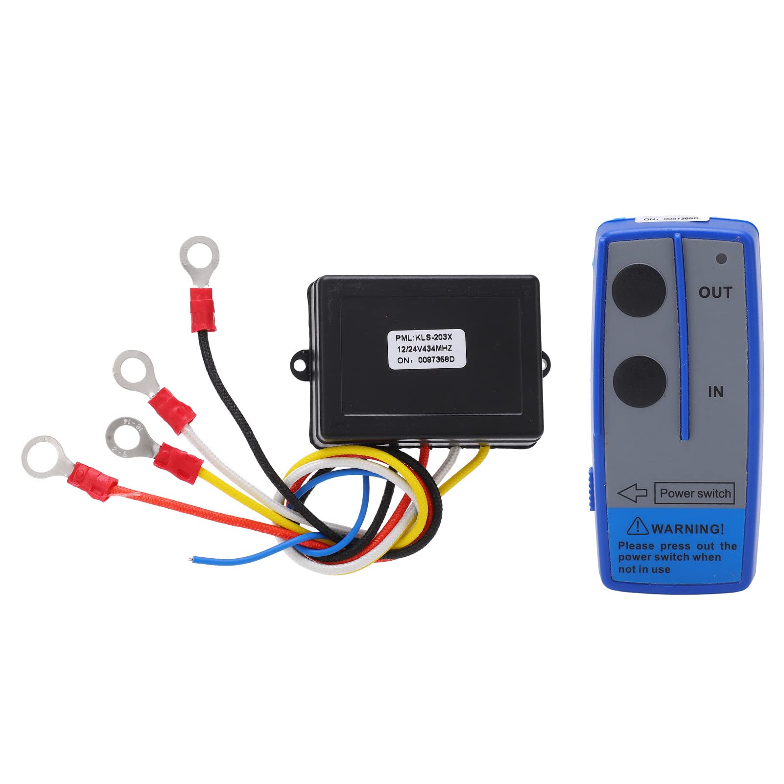 Aramox Universal Wireless Remote Control Kit for Winch 12V/24V 434MHz Receiver Truck ATV SUV