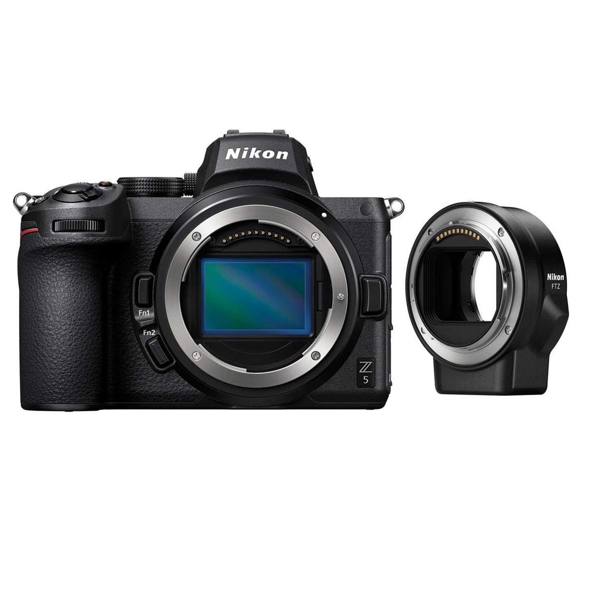 Nikon Z5 Mirrorless Digital Camera Body with Nikon FTZ Mount Adapter Bundle (2 Items)