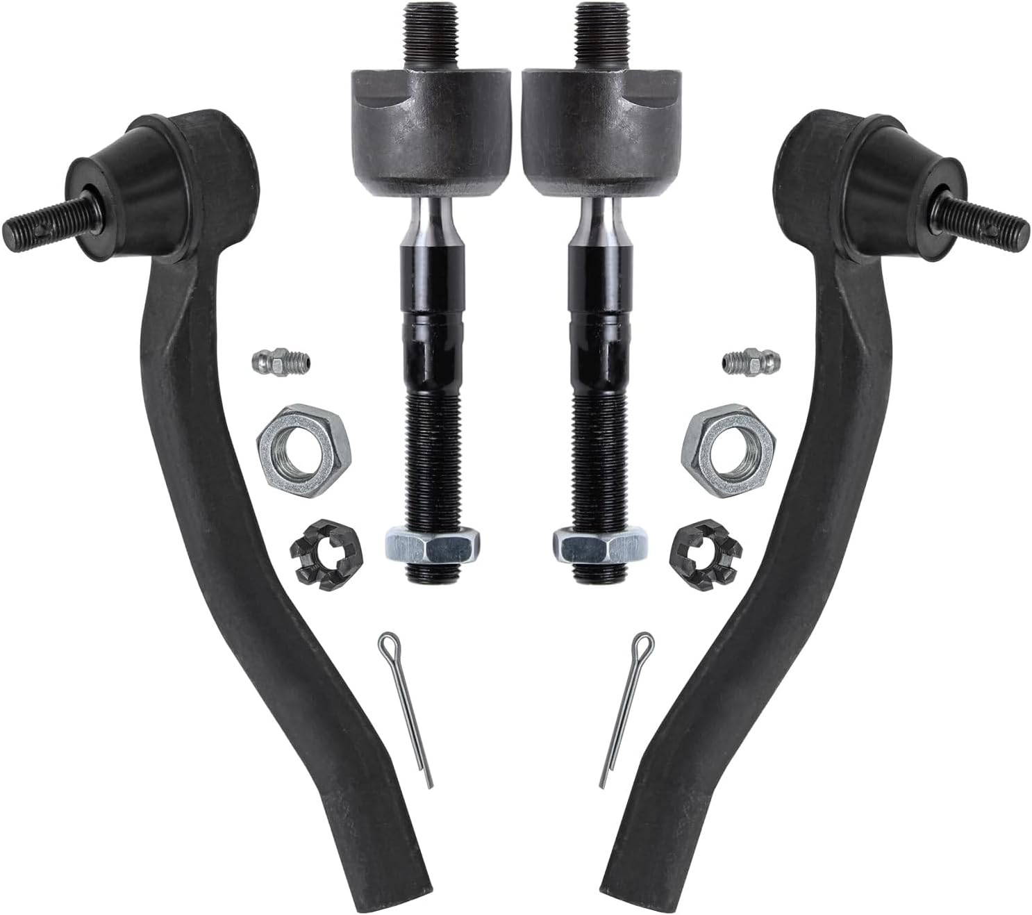 Detroit Axle - Front Outer & Inner Tie Rod Ends for Chevrolet Impala Monte Carlo Buick Regal LaCrosse Century Allure Pontiac Grand Prix Intrigue, 4 Inner & Outer Tie Rods Replacement