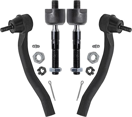 Miniatura 8 de Detroit Axle - Barras de acoplamiento delanteras 4WD para Dodge Dakota 2000-2004 Durango 2000-2003 2 extremos de barra de acoplamiento internos 2