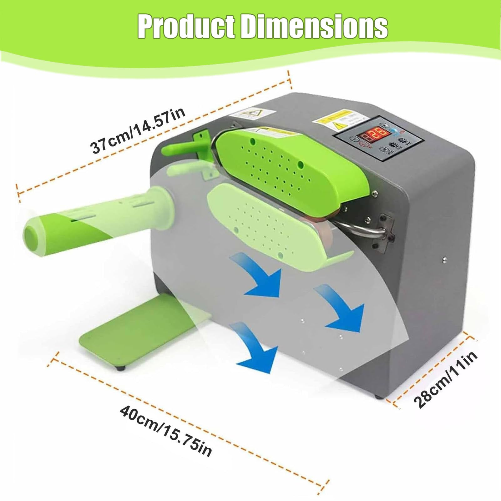 Tragbare Luftpolstermaschine, Superschnelle Luftverpackung, Luftkissenmaschine 39 ft/min, für Produktschutz und Versand