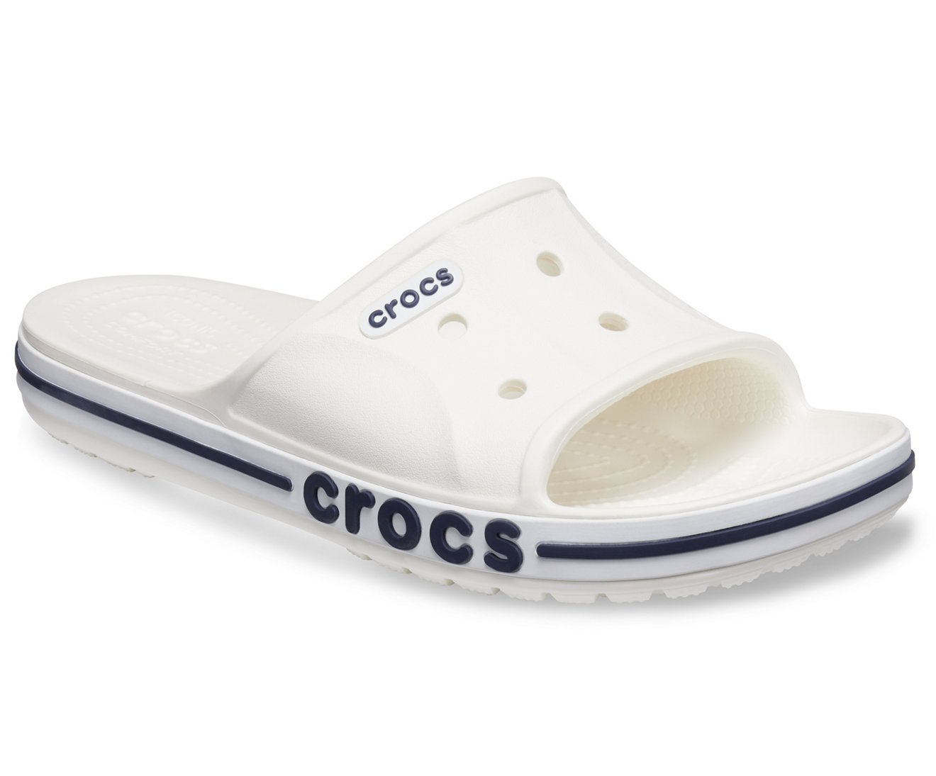 crocs unisex-adult Bayaband Slide WHITE/NAVY Slide Sandal - 5 UK Men/ 6 UK Women (M6W8) (205392-126) (B0819RQJGX) Amazon Price History, Amazon Price Tracker
