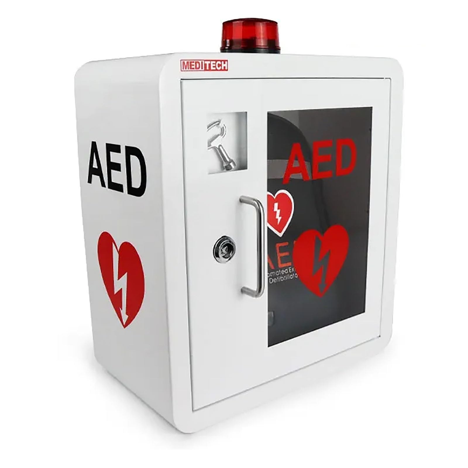 Armoire murale pour défibrillateur adaptée à tous les types de DAE en entreprise
