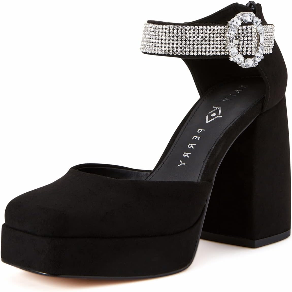 Katy Perry Women's The Uplift Buckle Pump, Black, 8