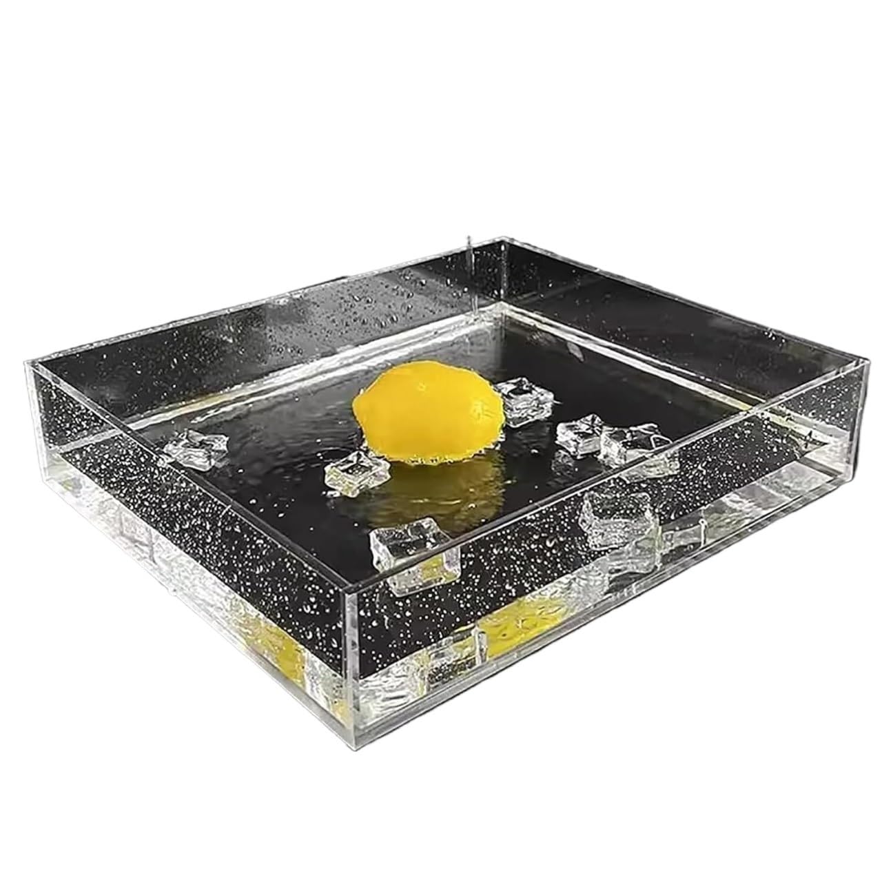 Depósito de agua para fotografía dinámica, Tamaños múltiples de acrílico del claro la bandeja tiroteo tanque agua gabinete exhibición(40x50x10cm/15.7x19.7x4in)