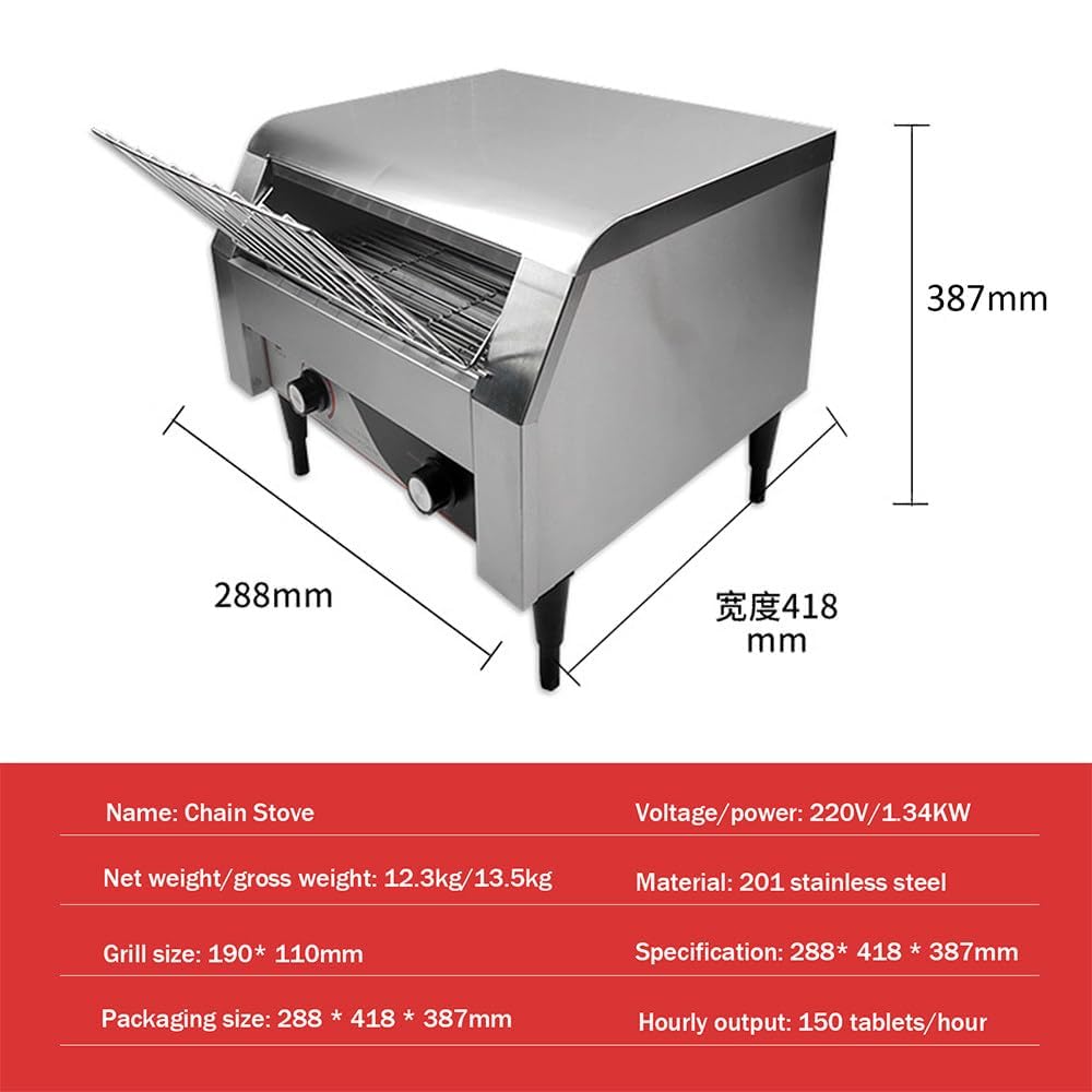 Tostadora Comercial con Cinta Transportadora Y Control Inteligente De Temperatura para Catering Y Repostería De Gran Volumen.