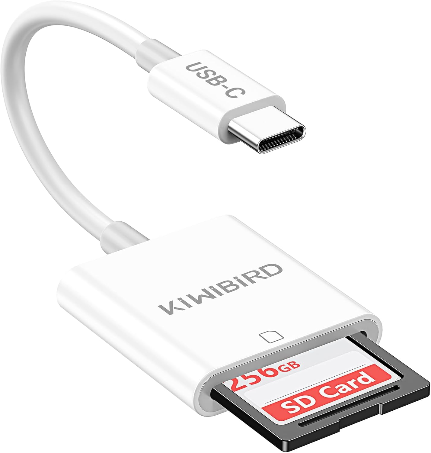 KiWiBiRD Lettore di Schede SD USB C, Adattatore da SD a Tipo C per Scheda di Memoria SDHC SDXC Scheda Fotocamera Compatibile con iPhone 17 16 Plus Pro Max MacBook Air Mac iPad iMac Galaxy S25 S24 Android
