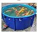 Aquaculture Tank, Folding Fish Pond, Canvas Fish Pond Pool, Fish Pond Liner, Pool Above Ground with Framed, for Store Up Water Irrigation Aquatic Products Breeding Pond 78 x 32 in (2400 L)