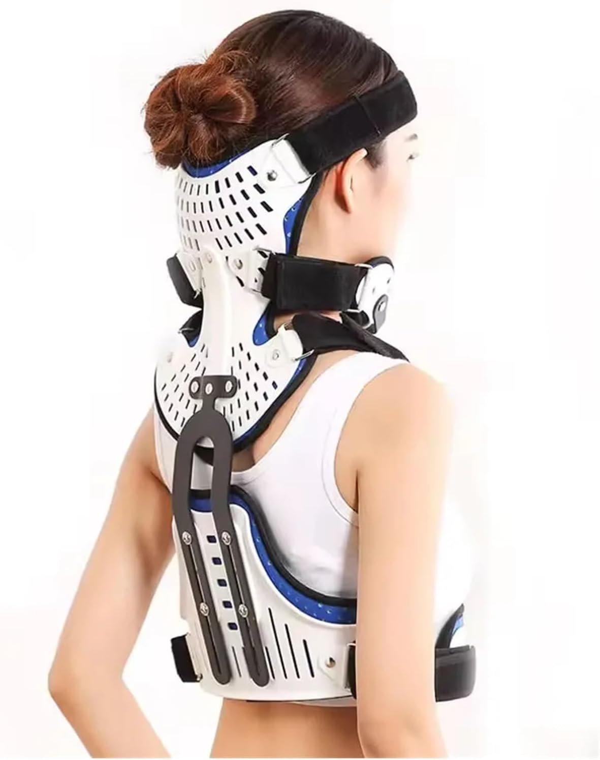 Neck Support Cervical Thoracic Orthosis Head Neck Chest Fixed Brace Traction Support Spine Stretching Adjuatable Corrector Neck Care