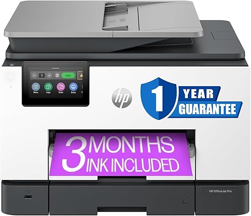 HP OfficeJet Pro 9135e Impresora todo en uno, a color, impresora para pequeñas y medianas empresas, impresión, copia, escaneo, fax, inalámbrica, 3