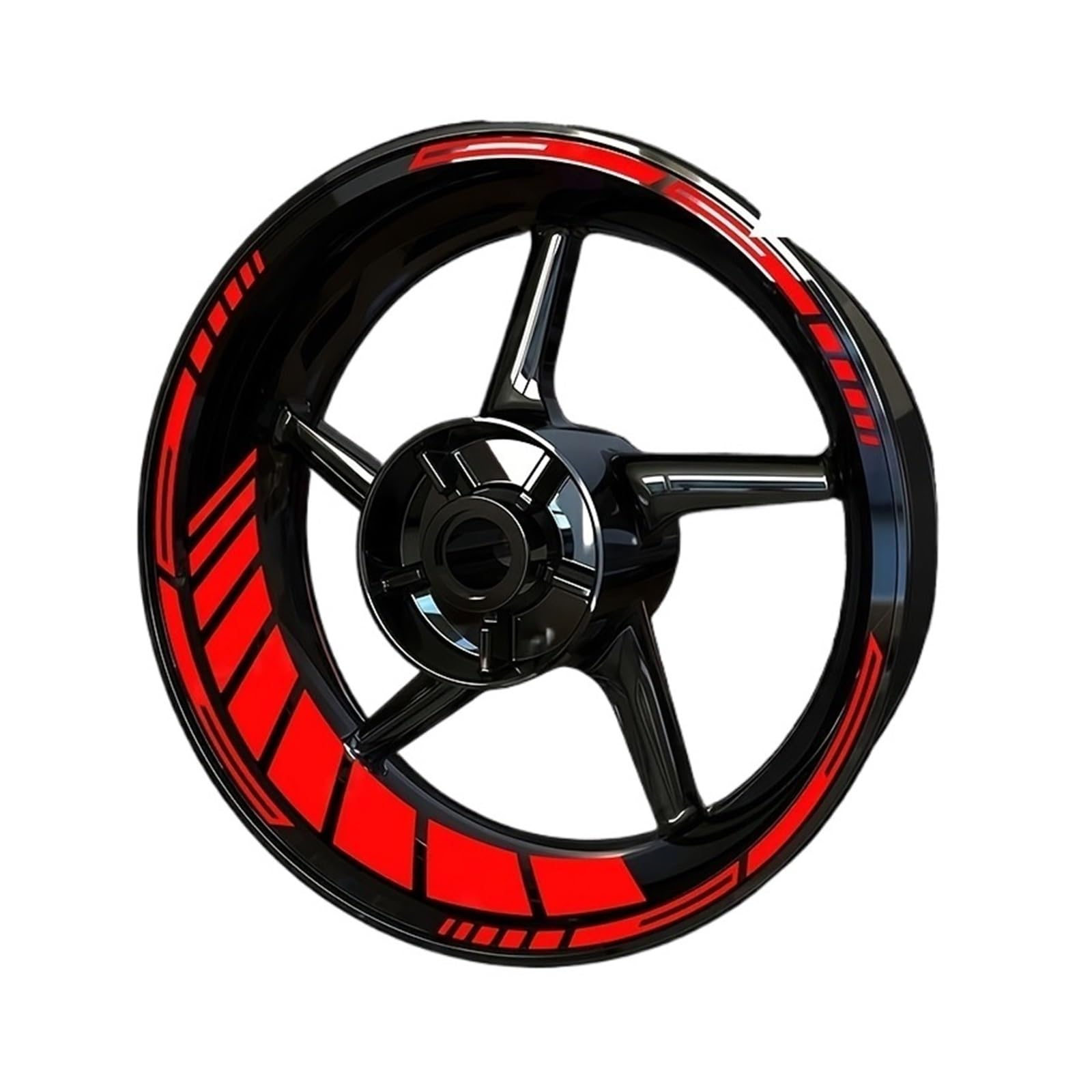 Reflective Sticker 16pcs/Sheet for 17in Motorcycle Hub Stickers Waterproof DIY Scooter Wheel Rim Modification Self-Adhesive Decals