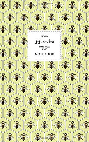 Honeybee Notebook - Ruled Pages - 5x8 - Premium: (Yellow Edition) Fun bee notebook 96 ruled/lined pages (5x8 inches / 12.7x20.3cm / Junior Legal Pad / Nearly A5)