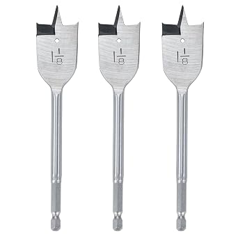 1 1/8 inch Wood Spade Drill Bit Wood Paddle Flat Bit 3 PCS