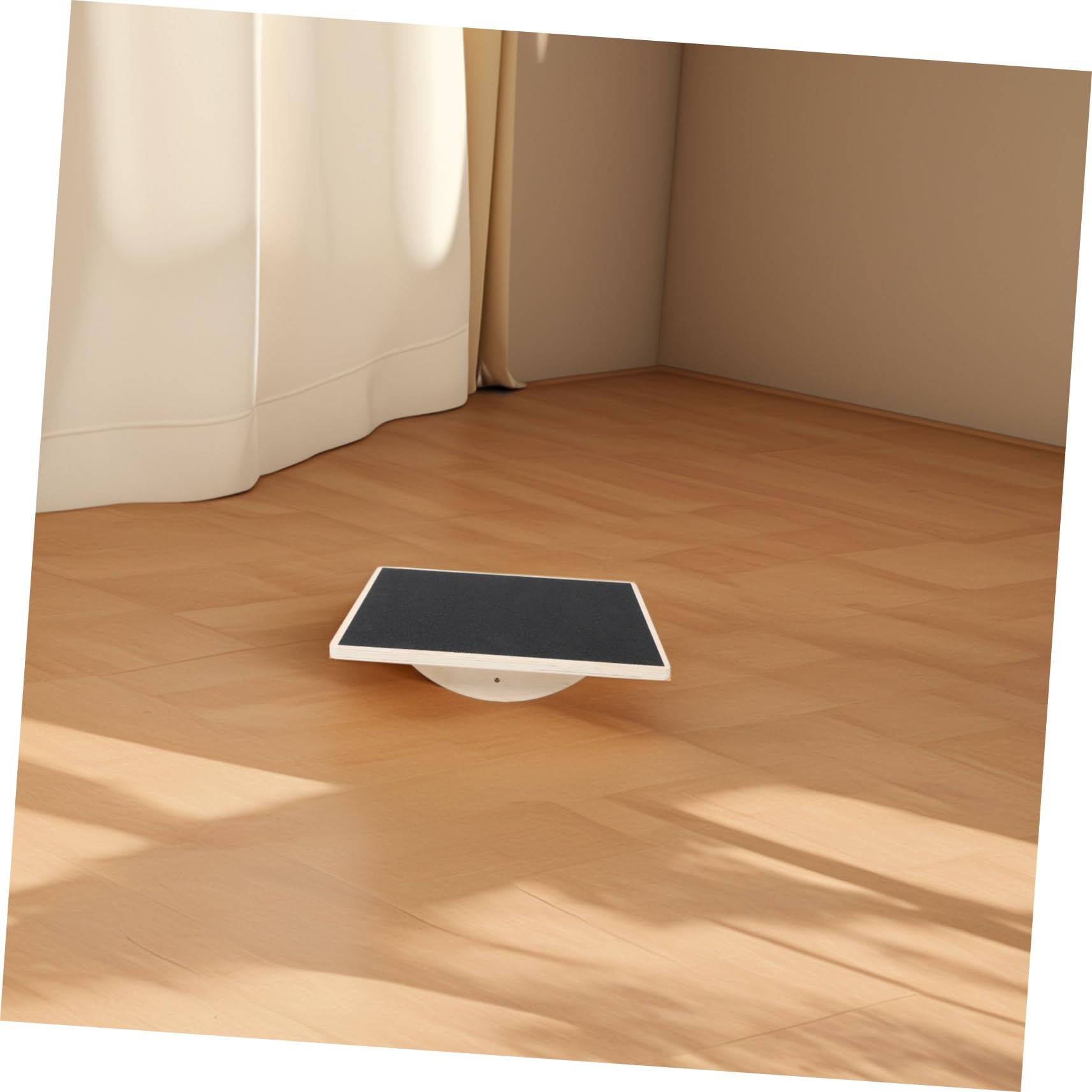 Tavola Bilanciamento Yoga in Legno Rettangolare per Adulti | Allenamento Stabilità e Coordinazione, Superficie Antiscivolo, Uso Home Gym