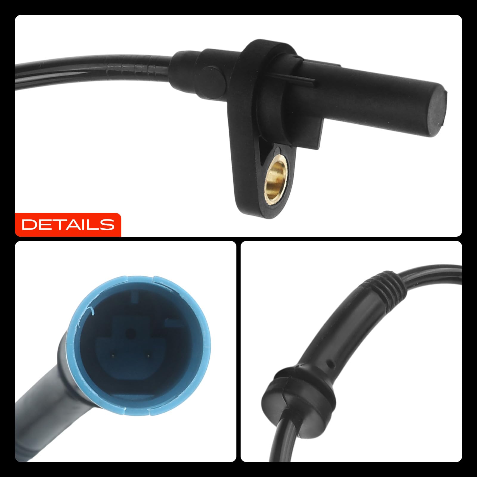 Frankberg 1x Capteur ABS Essieu Avant Compatible avec Série 5 E60 2001-2010 Série 5 Break E61 2004-2010 Série 6 E63 2004-2010 Série 6 Cabriolet E64 2004-2010