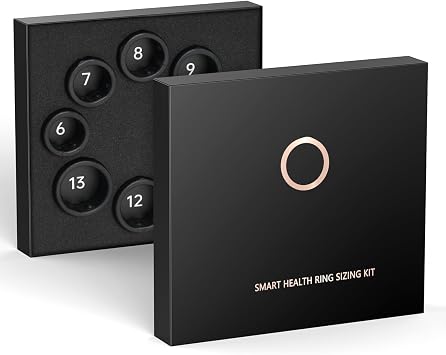 Smart Ring Fitness Tracker for Women Men, Fashion Minimalist Fitness Ring & Sleep Tracker Rings with Heart Rate, SPO2, Waterproof Health Rings Size kit, Size kit