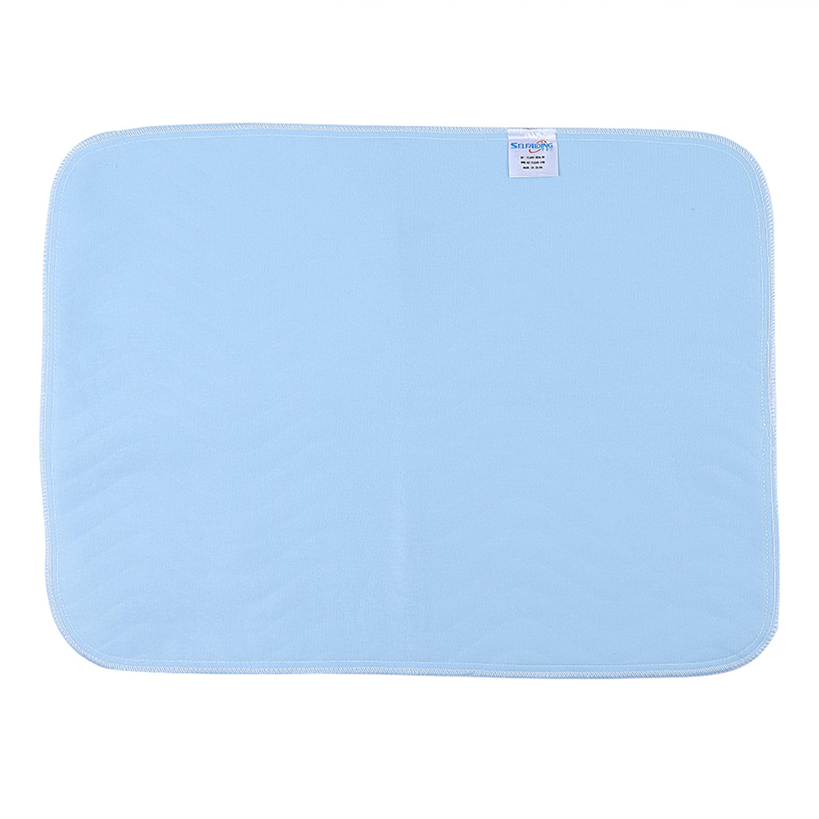 Generic Lot de 6 Serviettes Réutilisables et Lavables pour Incontinence Absorbant l'humidité pour Adultes, Bleu et Blanc, 45 Cm X 60 Cm