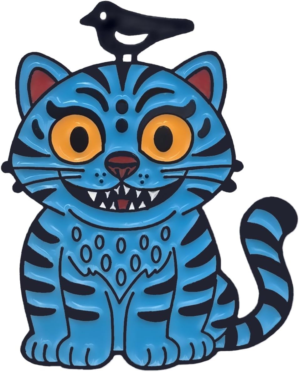 "Tiger and Magpie Enamel Pin – Korean Folk Art Inspired Fantasy Hunter Style Lapel Badge, Unique Collectible Pin for Jackets, Hats, and Bags"