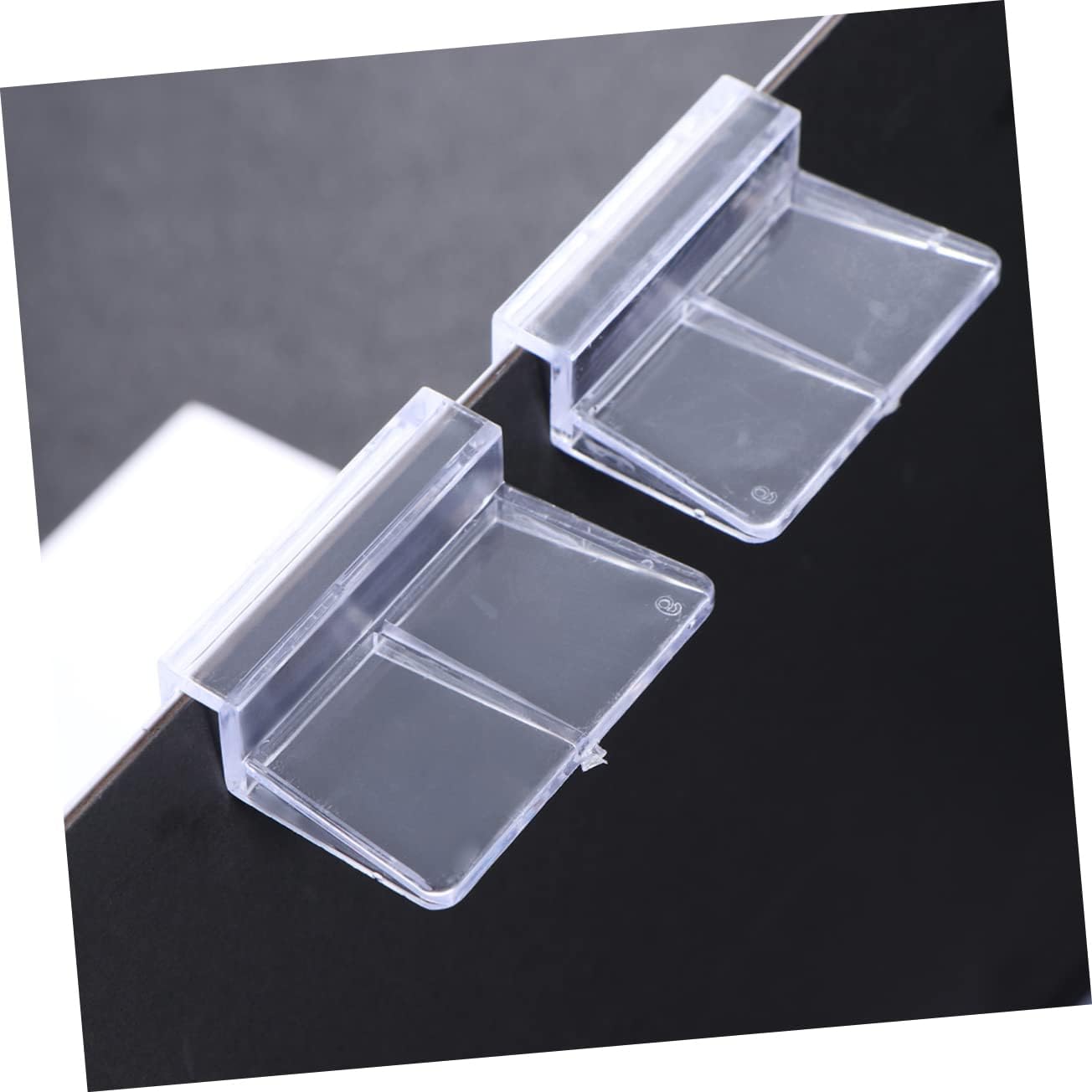 Yardwe 2sets 6mm Acrylic Fish Tank Cover Support Frame Bracket for 6-12mm Glass Aquariums 12pcs*2