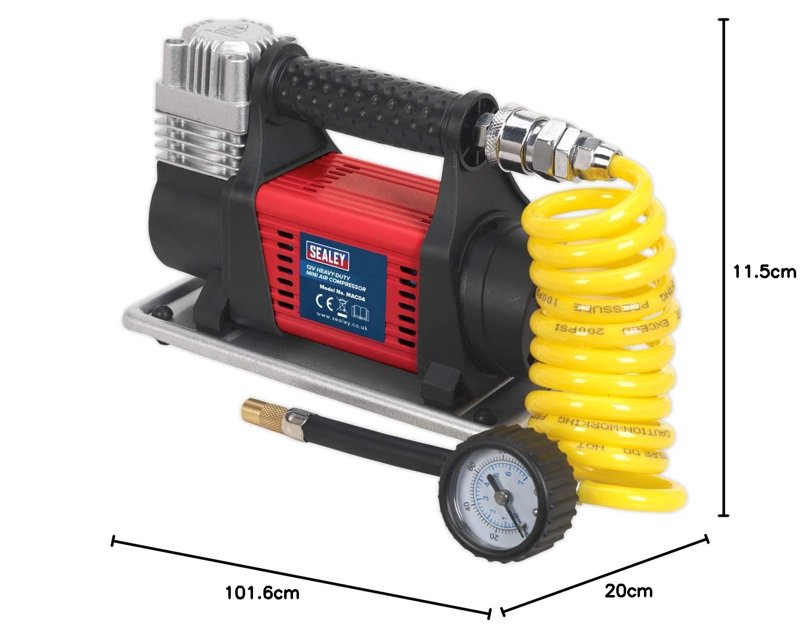 Sealey MAC04 12V Heavy-Duty Mini Air Compressor