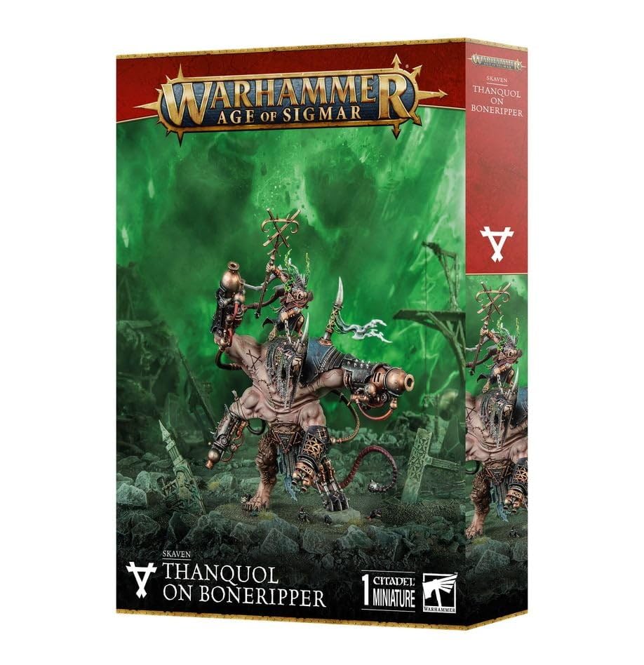 Games Workshop - Warhammer - Age of Sigmar - Skaven: Thanquol on Boneripper, Bronze, 14 cm x 19 cm x 7.6 cm - Image 3