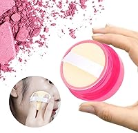 Vista 5 de Contenedor de polvo de maquillaje con tapa de recipientes de tamiz, contenedor de polvo de maquillaje vacío y suelto con botella de viaje de esponja