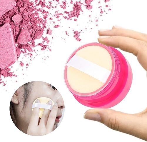 Miniatura 5 de Contenedor de polvo de maquillaje con tapa de recipientes de tamiz, contenedor de polvo de maquillaje vacío y suelto con botella de viaje de esponja