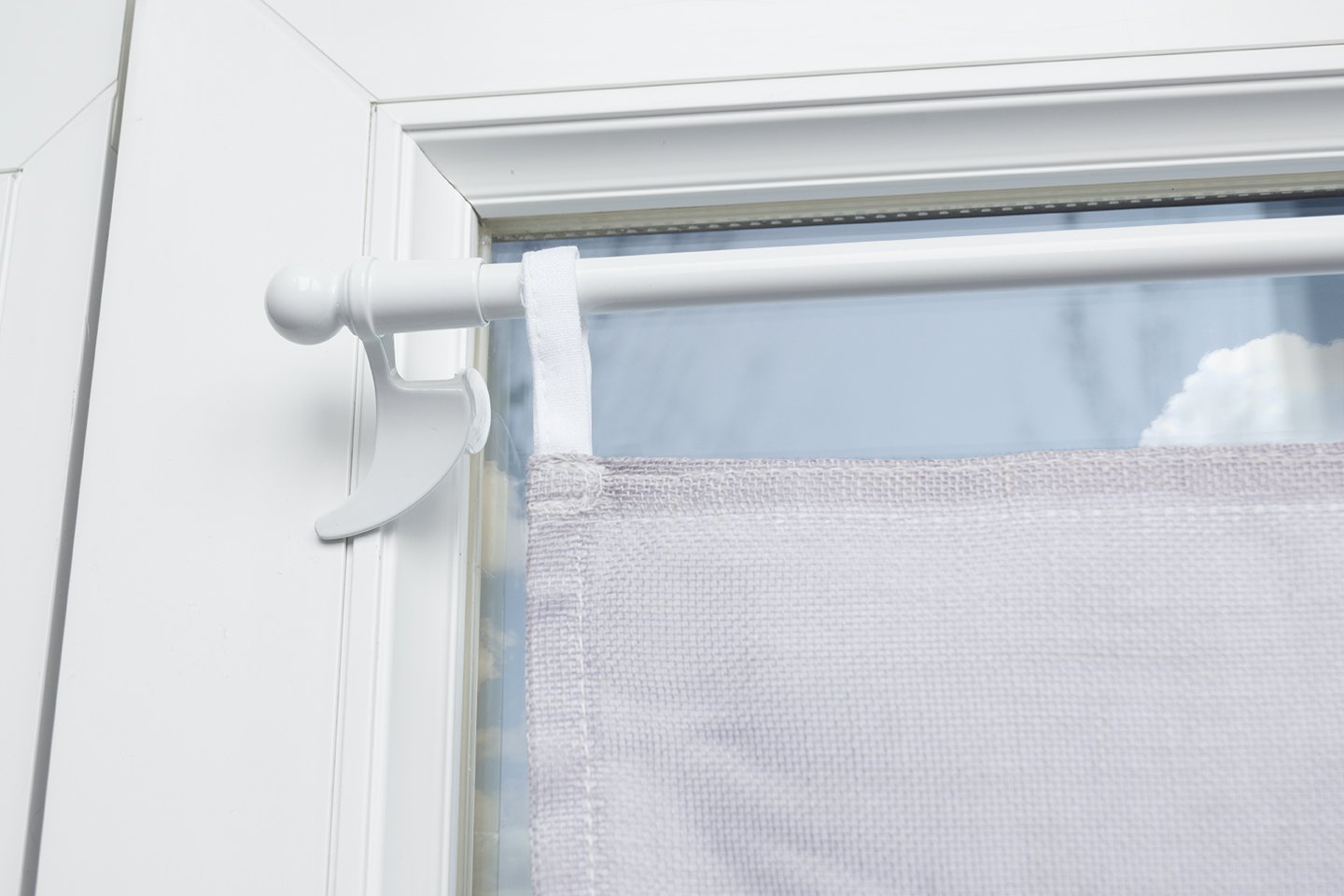 42 To 70CM)Barre De Rideau Télescopique Réglable En Métal, à Ressort, Barre De Salle De Bain