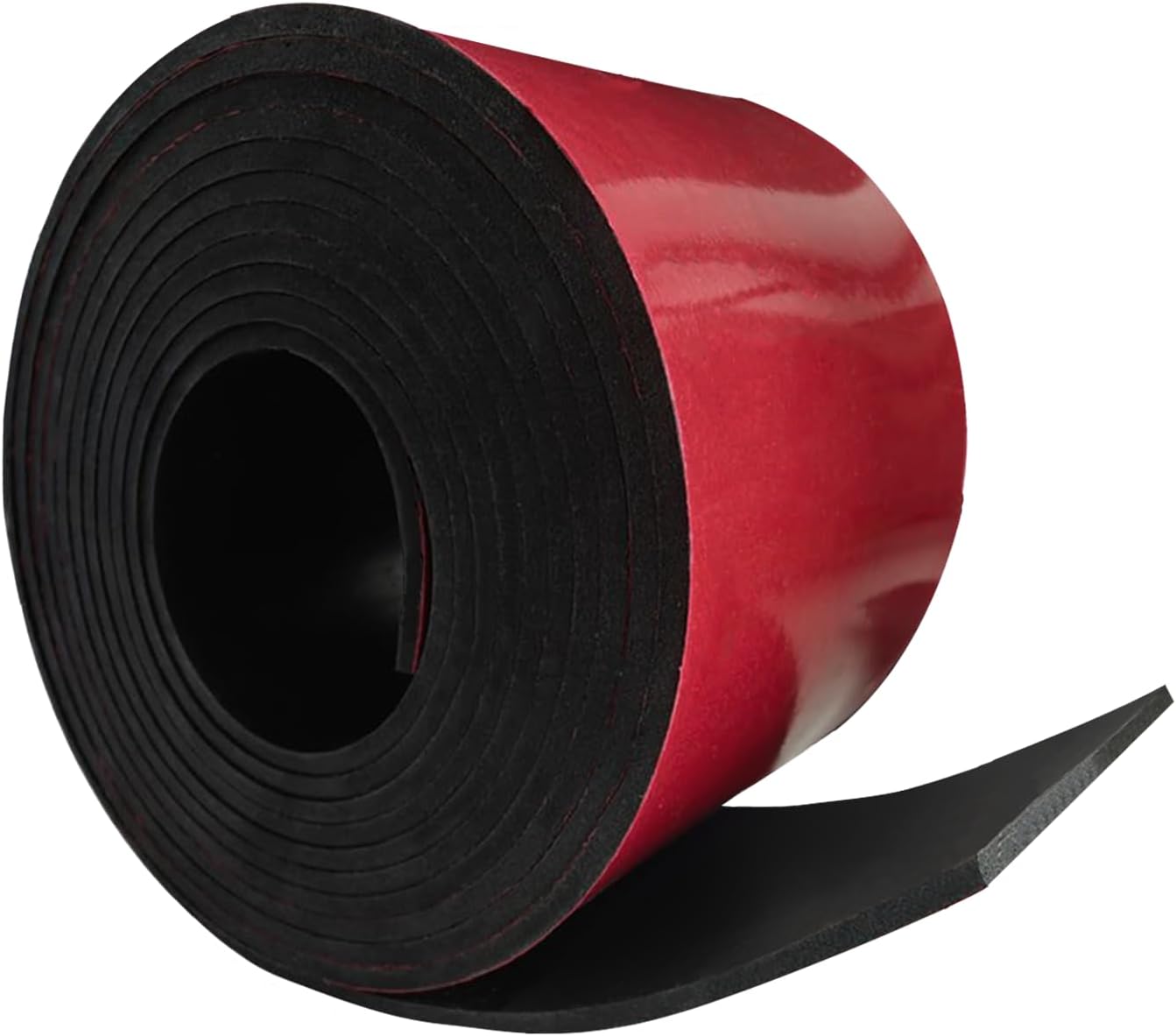 Adhesive Rubber Strips 3" Wide x 1/8" Thick x 20' Long Neoprene Rubber Strips with Adhesive Backing Neoprene Rubber Sheets, Rolls & Strips for Matting Padding, Insulation Cushion DIY Gaskets
