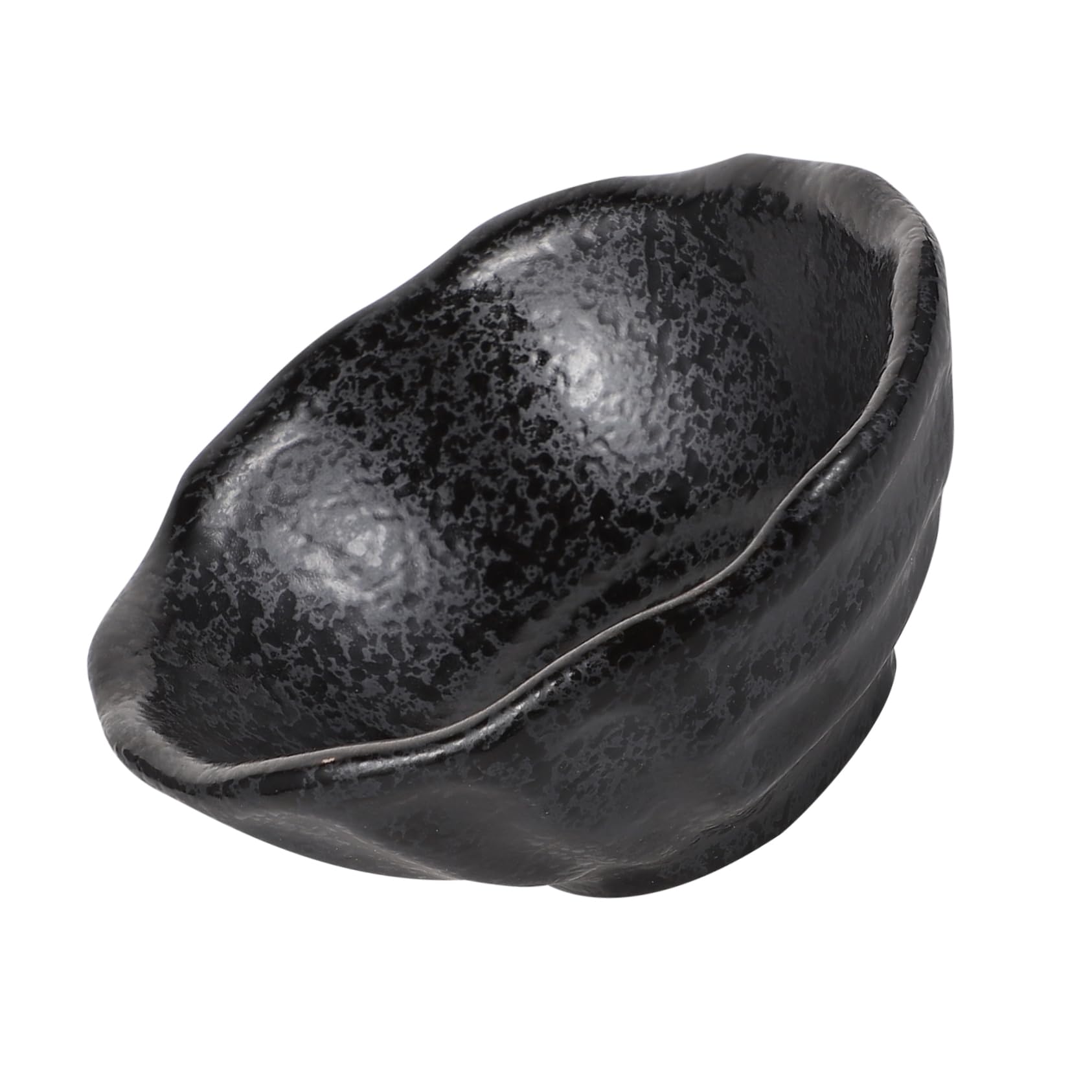 Cabilock 1Pc Creative Japanese Style Ceramic Sauce Dish Unique Irregular Seasoning Plate for Appetizers Dips and Condiments Safe Lightweight and Decorative Dining Tableware