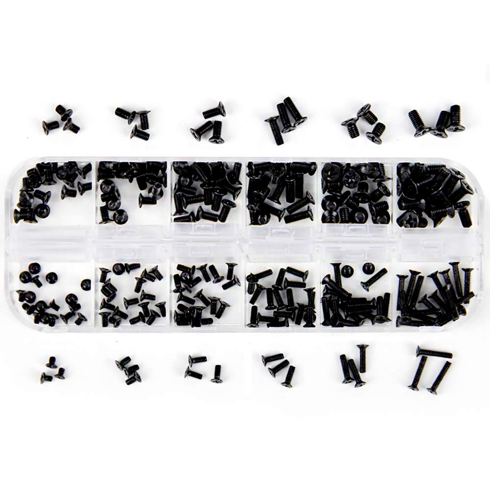 1440本の黒ノートパソコンネジM 1.2 M 1.4 M 1.7 M 2 | Zmbroll 1440本の黒ノートパソコンネジM 1.2 M 1.4 M 1.7 M 2