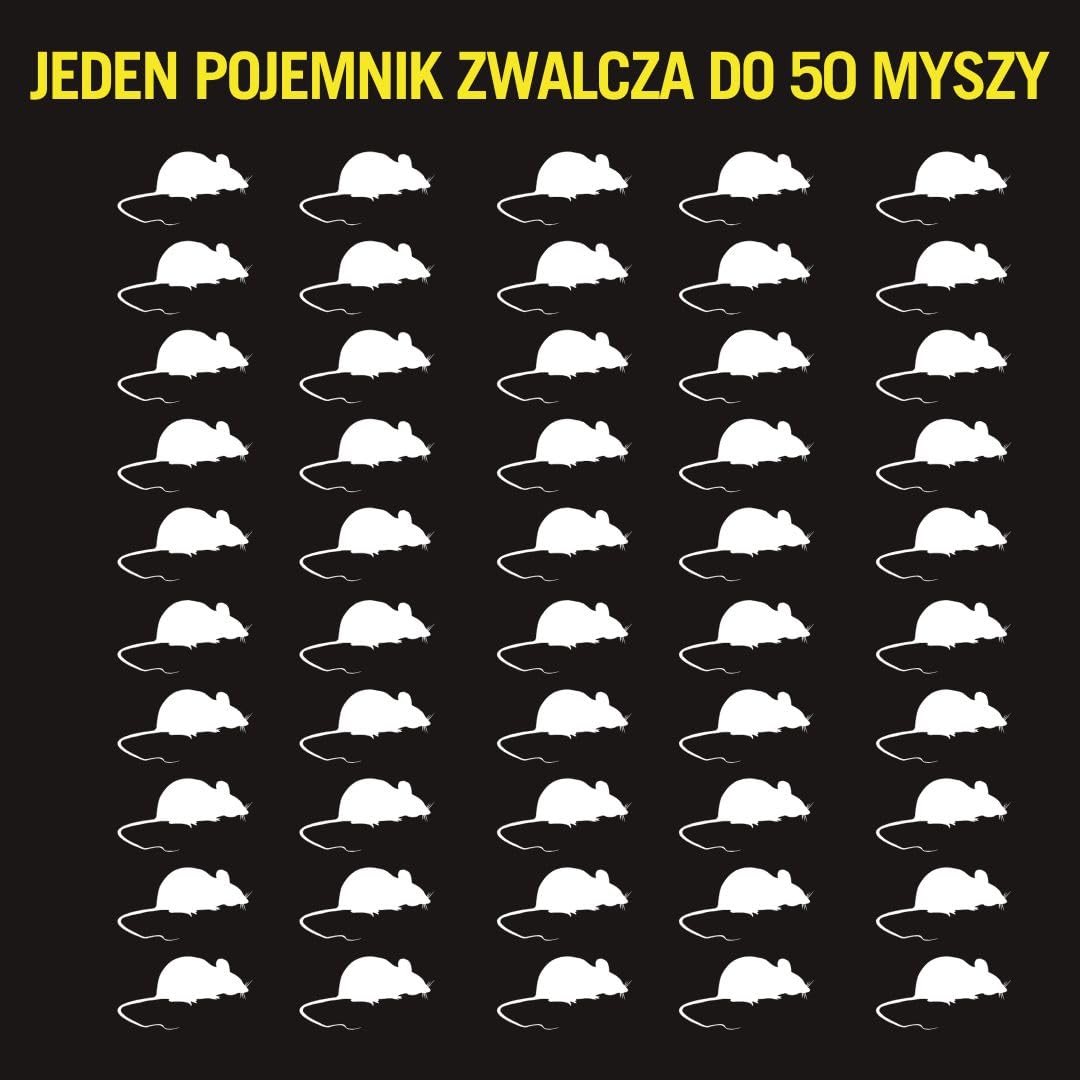 Rodicum Alpha - Trutka na myszy - 2 gotowe do użycia stacje deratyzacyjne z trutką w środku - Łatwe i bezpieczne w użyciu - Zwalcza nawet do 100 myszy