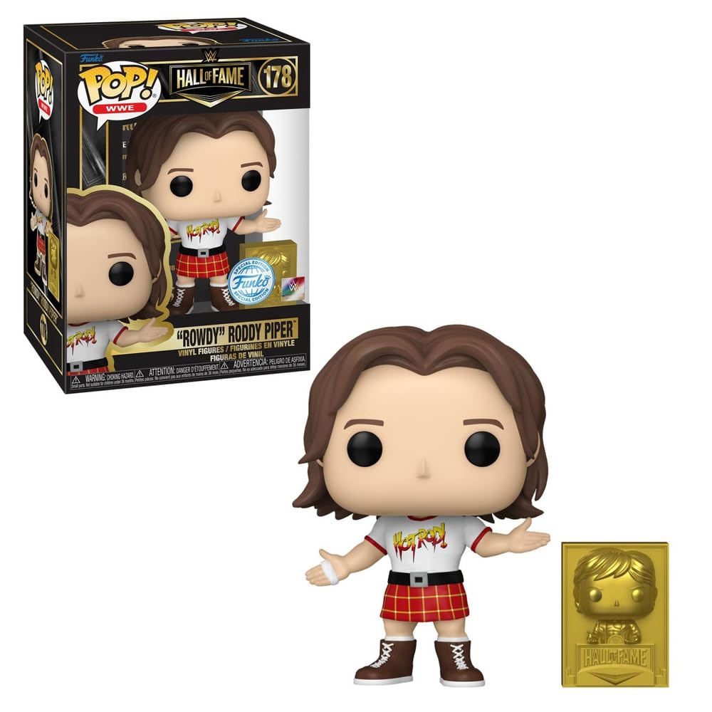 Funko Pop and Buddy WWE Hall of Fame Rowdy Roddy Piper Figure