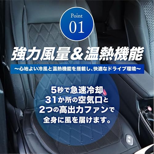 Ｃｏｌｕｌｕ シートクーラー カーファンシート DC12V