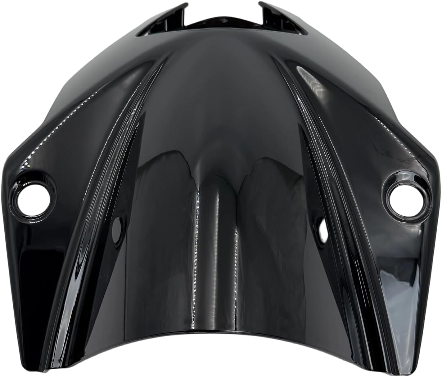 Motorcycle Front Windscreen Windshield Headlight Fairing Wind Deflector Heavy Duty Replacement Compatible with KTM RC390 RC200 RC125 2022-2024 See-Through Black