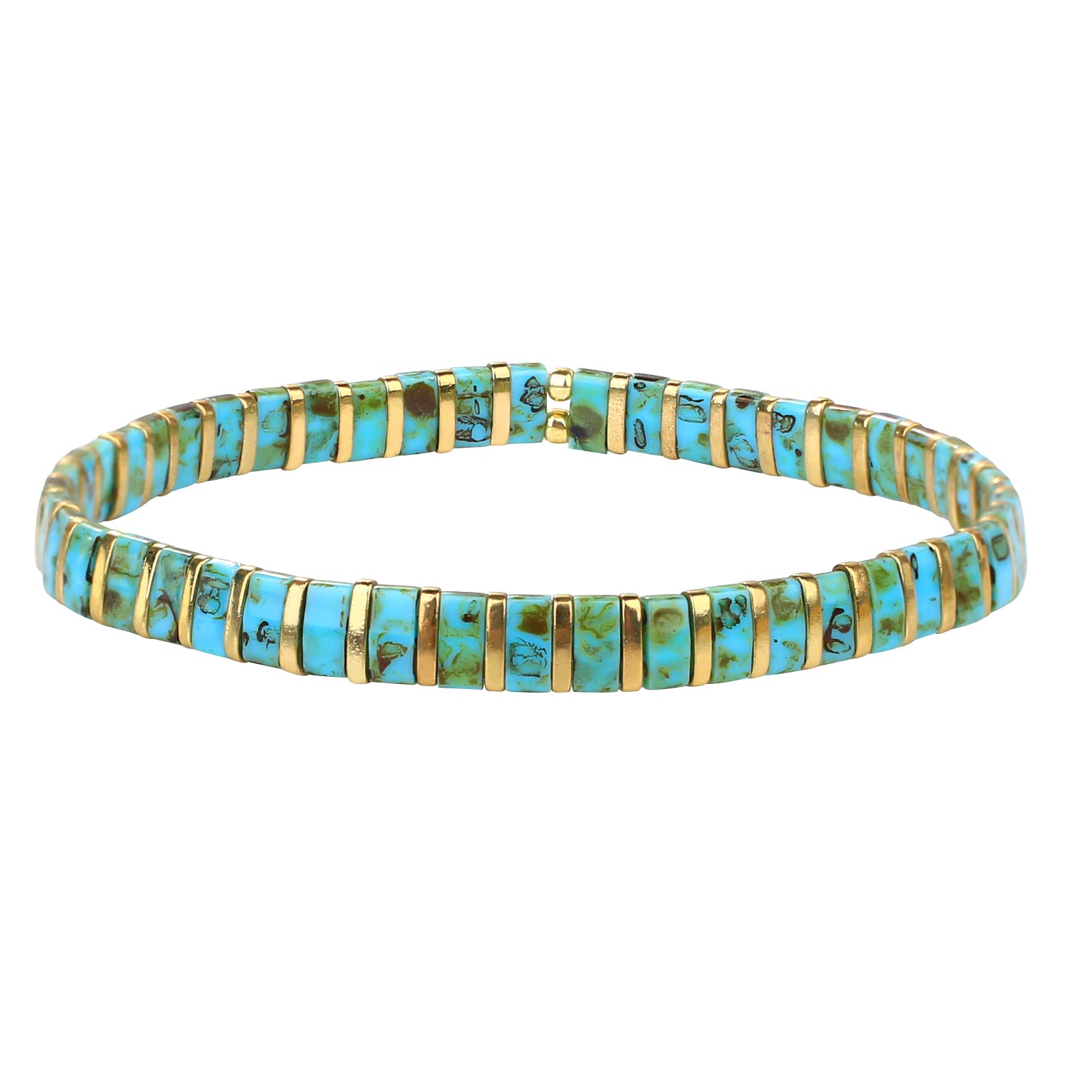 KELITCH Neu Miyuki Tila Beaded Stretch Armbänder Damen Tila