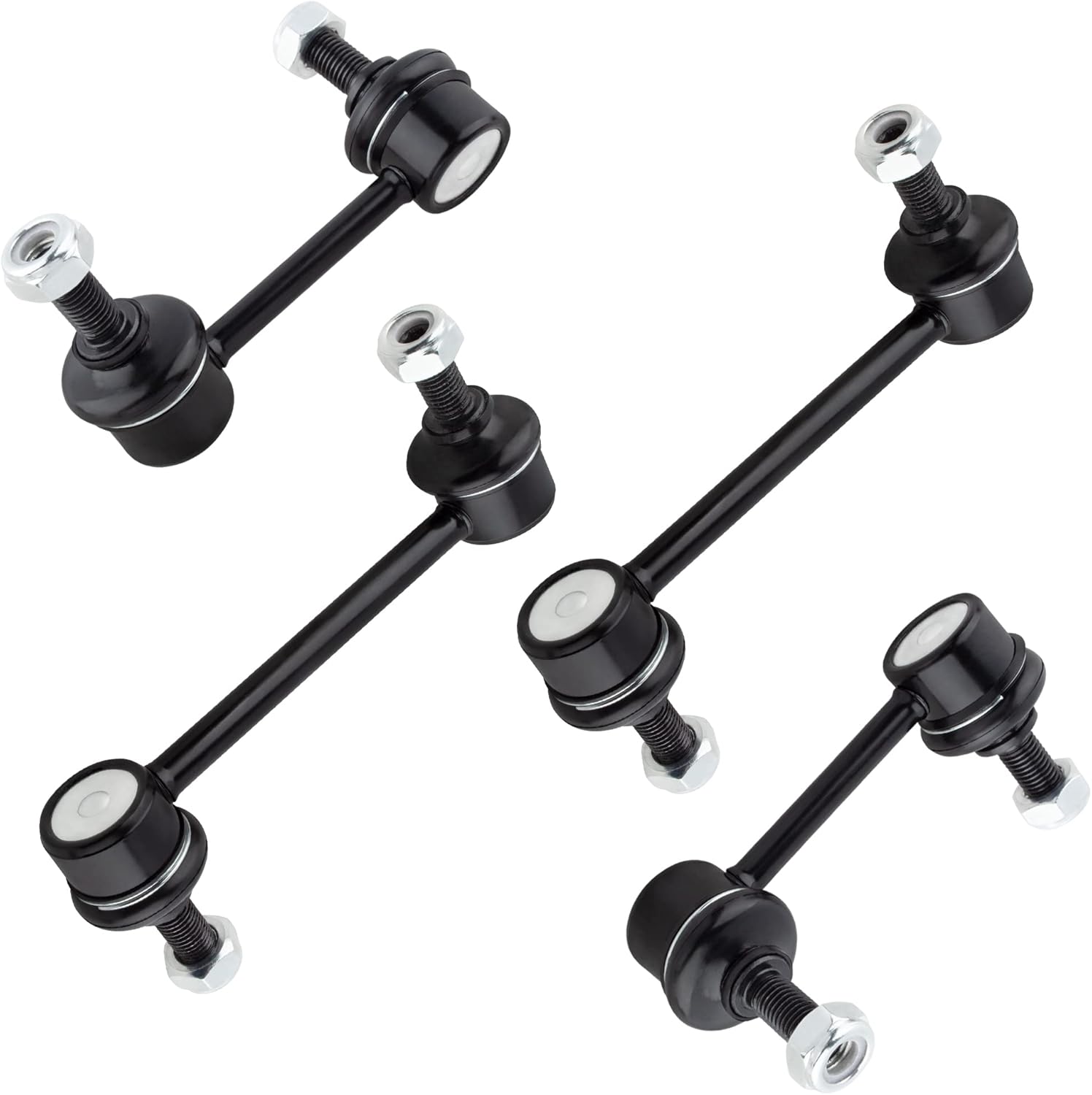 BOXI (2) Front Sway Bar End Links + (2) Rear Sway Bar End Links Fit for Cadillac CTS 2003 2004 2005 2006 2007 | Replaces K80564 K750016 K750020