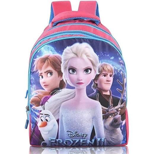 Dragonfly 35 LTR School Bag Waterproof Digital Cartoon Print Polyster School Bag/Backpack for Kids Casual Backpack for Girls Large (Pink)