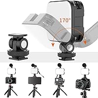 Vista 4 de VIJIM VL100C Bi-Color LED Video Light on Camera,Mini Rechargeable 2000mAh LED Camera Lights,CRI95+ Dimmable 2500-6500K Ultra Bright Photo and Video