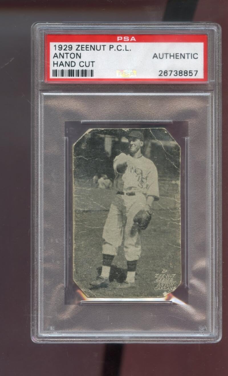 1929 Zeenut Zeenuts Roy Anton PSA AUTHENTIC Graded Baseball Card Pacific Coast League PCL P.C.L. Oakland Oaks