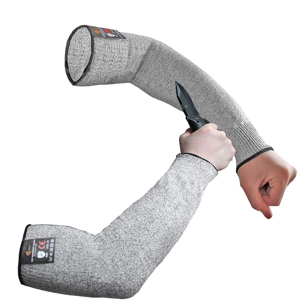 Evridwear Protectores de brazo para piel fina, mangas resistentes a cortes