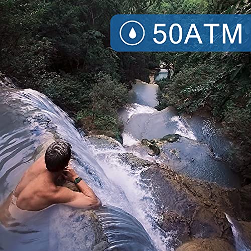 23-In-1 Survival Military Digital Watch, Mens Tactical Multi-Functional And Adjustable Wristband Outdoors Waterproof Army Green Sports Watches With Compass Paracord Band #TOP4