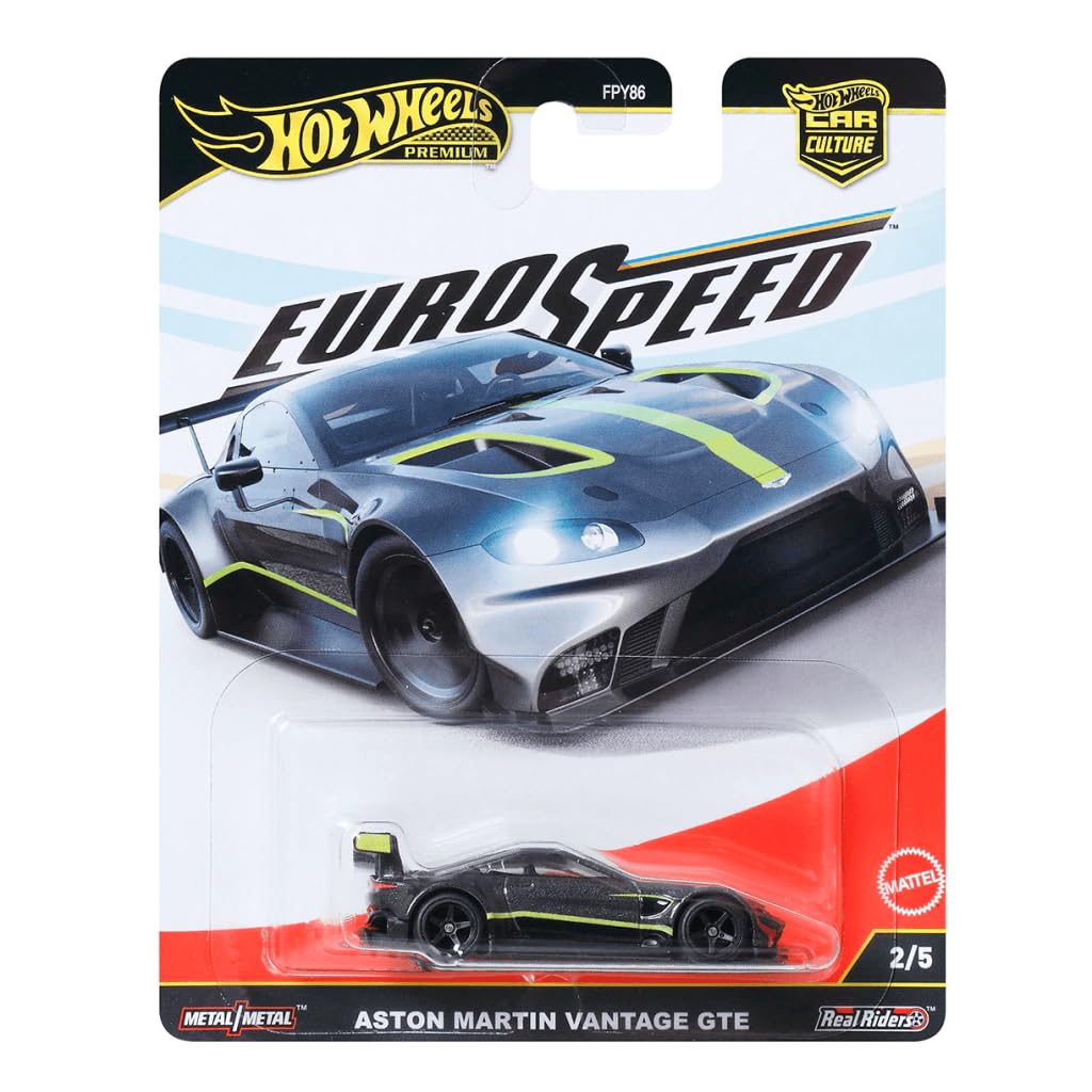 Hot Wheels Premium, Aston Martin Vantage GTE, Coleção Euro Speed